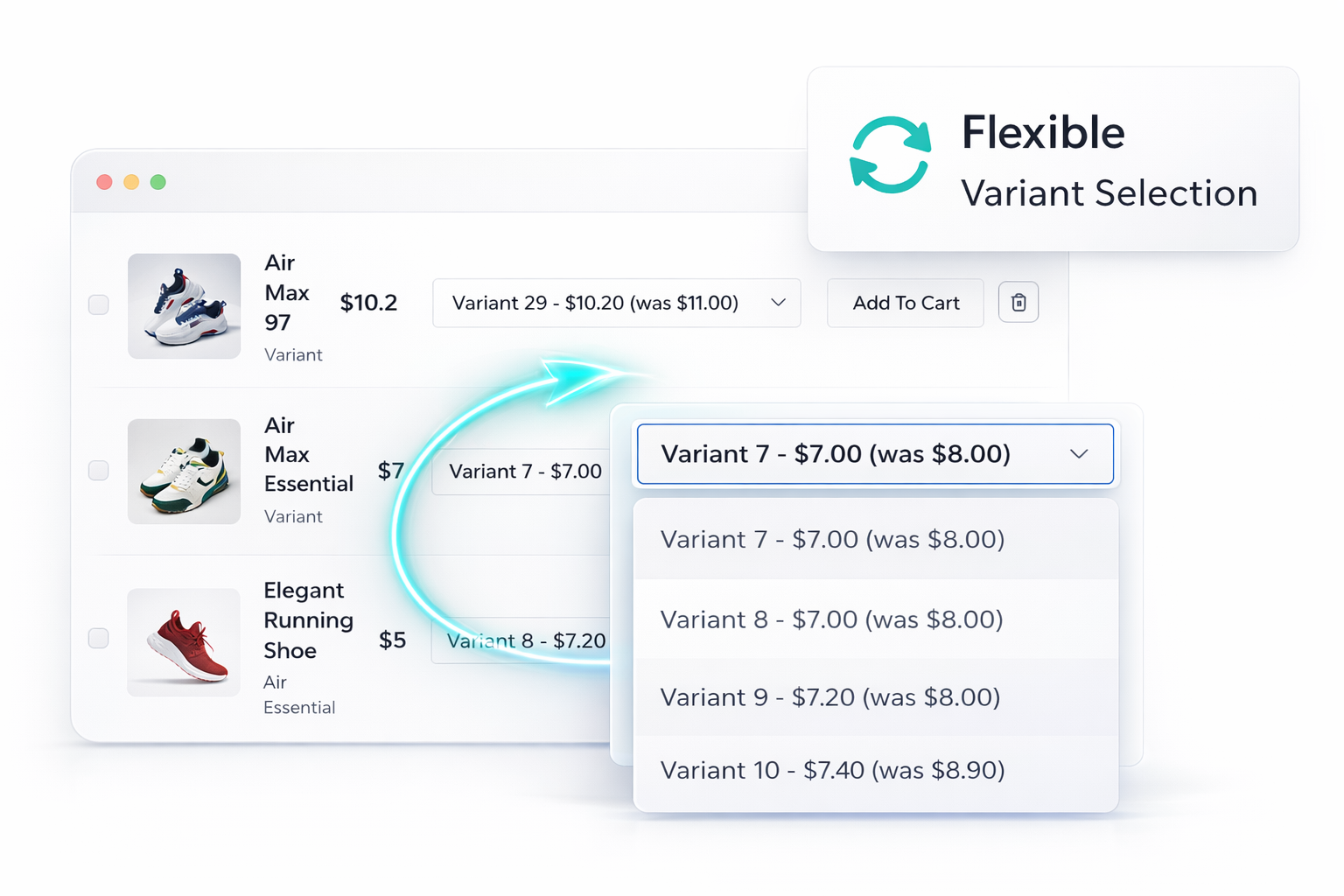 Product Variation Selection