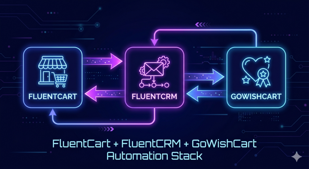 FluentCart + FluentCRM + GoWishCart: The Complete WordPress eCommerce Automation Stack