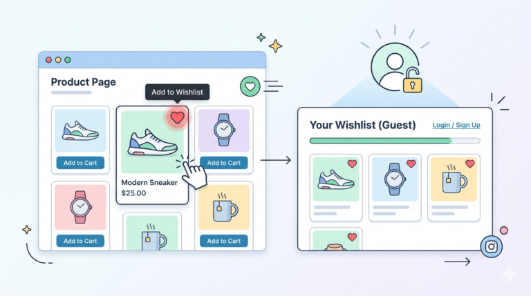 How Guest Wishlists Work in WordPress Without Login